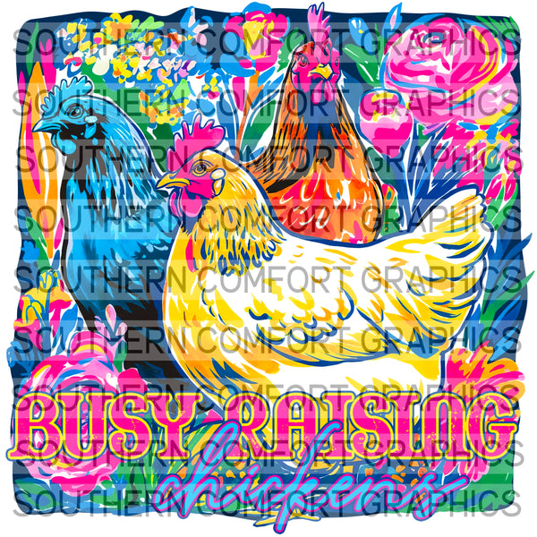Busy Raising Chickens |PNG|