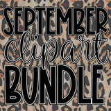 September Clipart Bundle 2025