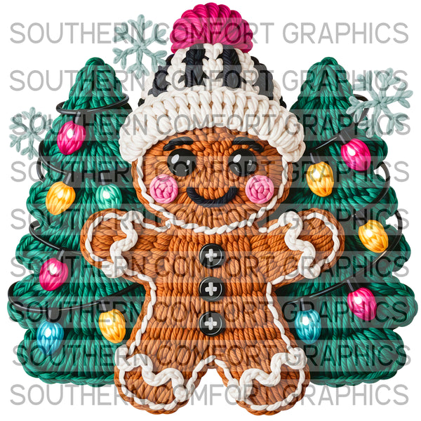 Crochet Gingerbread Man |PNG|