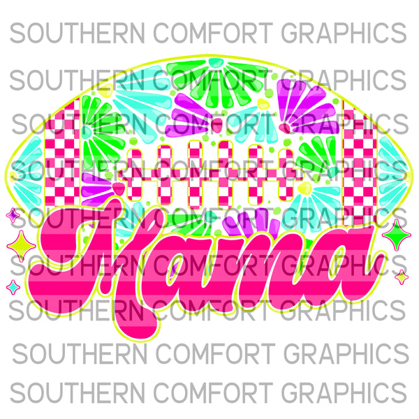 Neon Football Mama |PNG|