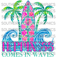 Happiness Comes In Waves |PNG|