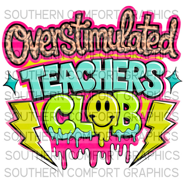 Overstimulated Teachers Club |PNG|