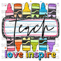Teach love inspire |PNG|