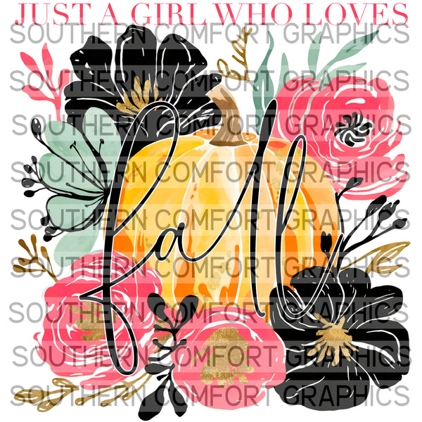 Just A Girl Who Loves Fall |PNG|