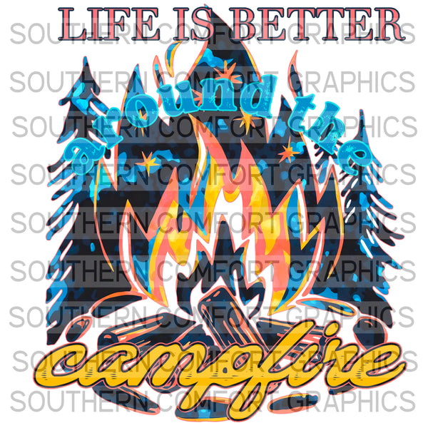 Life is better around the campfire |PNG|