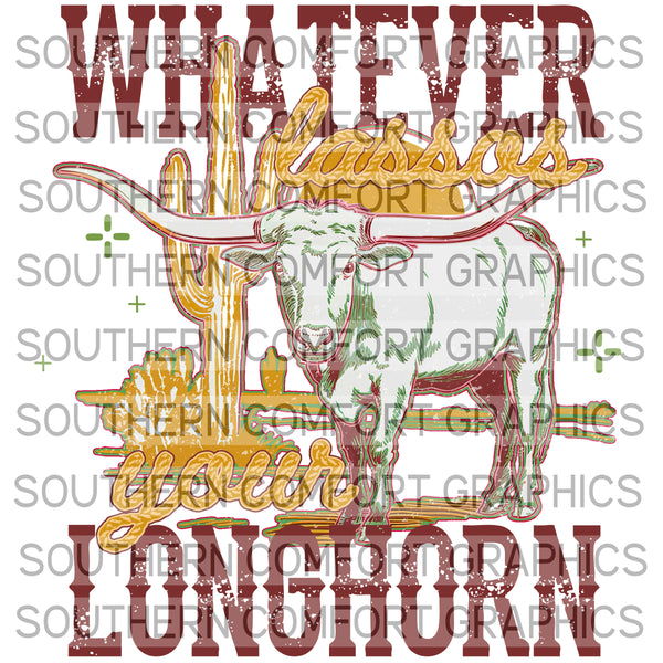 Whatever Lassos YourLonghorn |PNG|