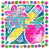 Watercolor Floral School Bundle