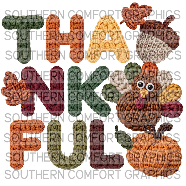 Crochet Thankful |PNG|