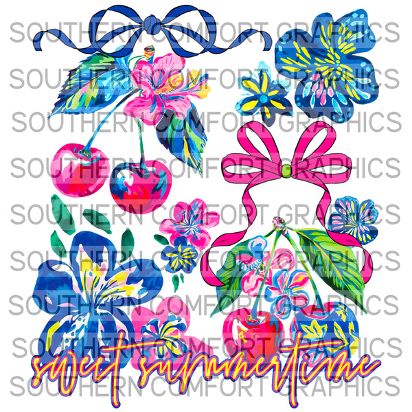 Sweet Summertime Cherries |PNG|