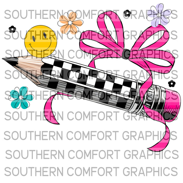 Checkered Pencil |PNG|