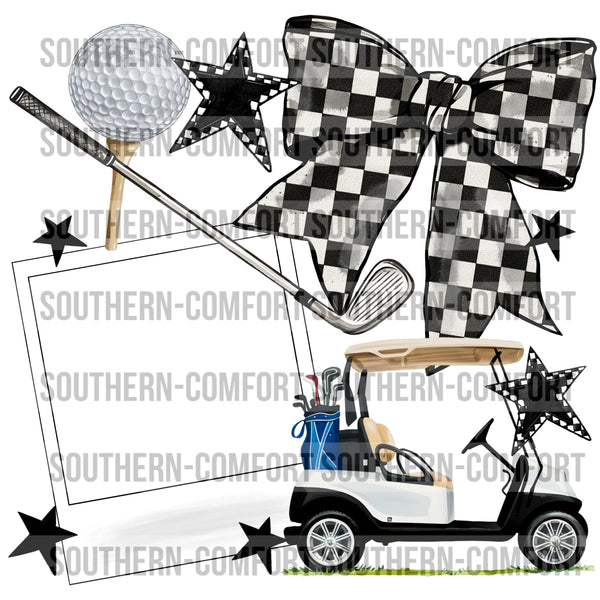 Golfing  Frame |PNG|