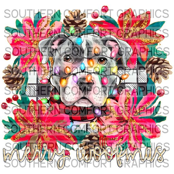 Merry Woofmas Pitbull |PNG|