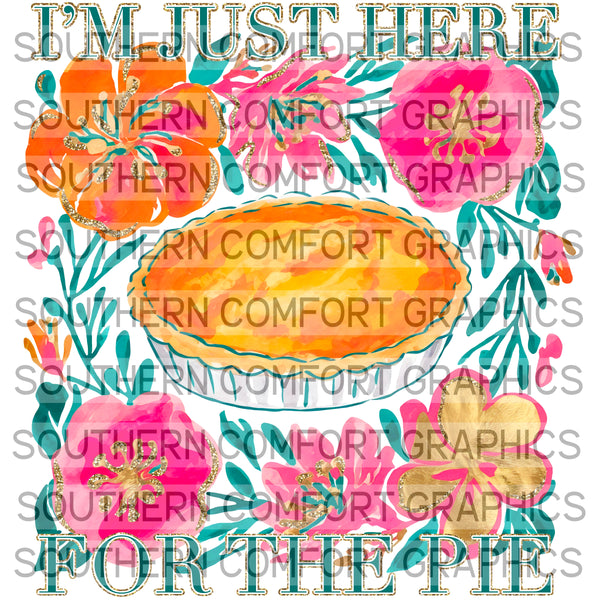 I'm Just Here For The Pie |PNG|