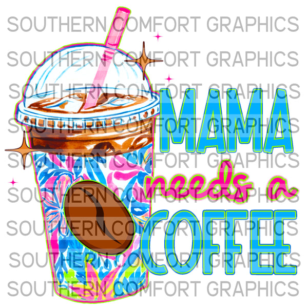 Mama Needs A Coffee |PNG|