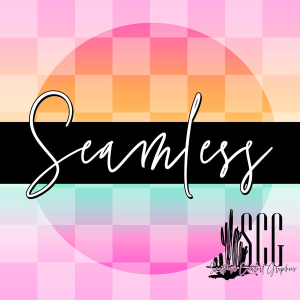 Summer Ombre Checker *SEAMLESS*
