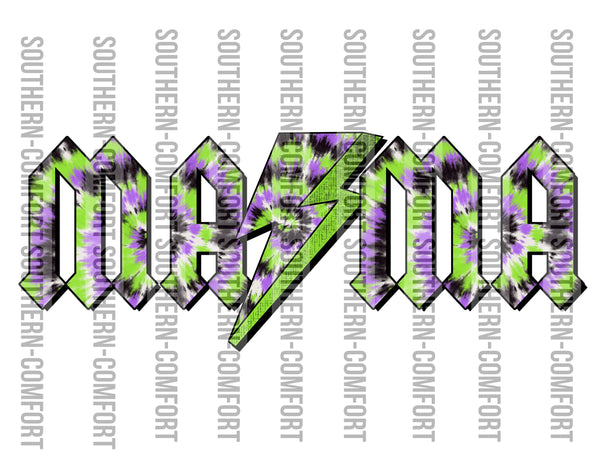Mama Halloween tie dye PNG