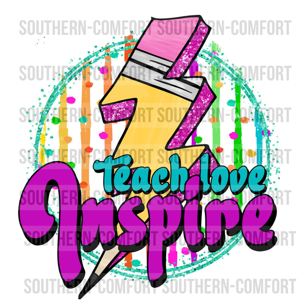Teach love inspire PNG