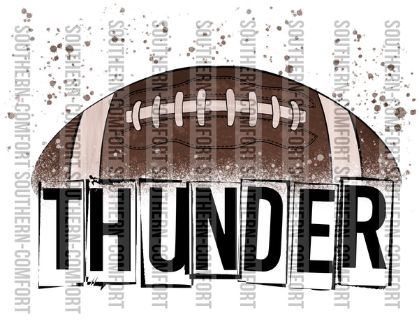 Thunder football PNG