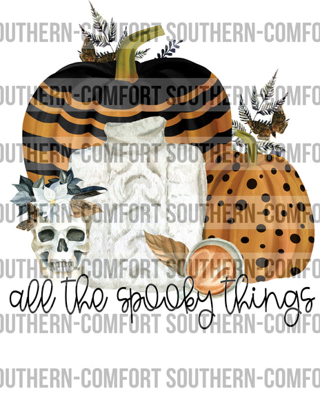 All the spooky things PNG