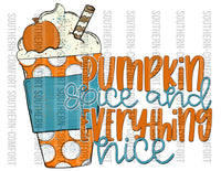 Pumpkin spice and everything nice PNG