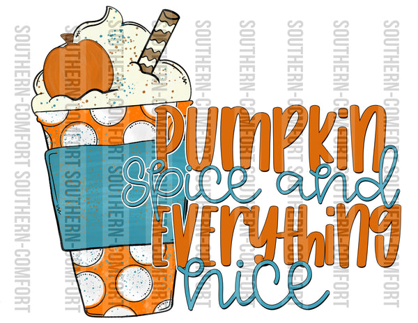 Pumpkin spice and everything nice PNG