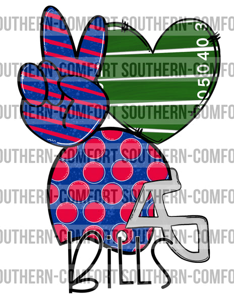 Peace love bills PNG