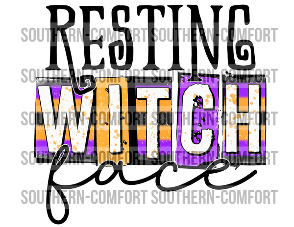 Resting witch face PNG