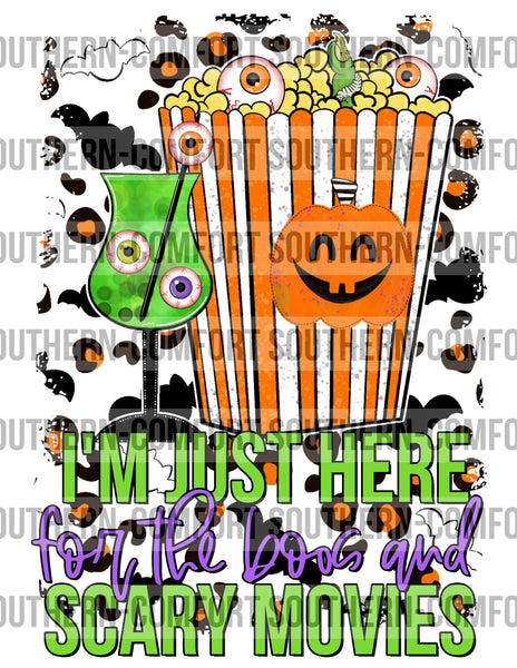 I’m just here for the boos and scary movies PNG