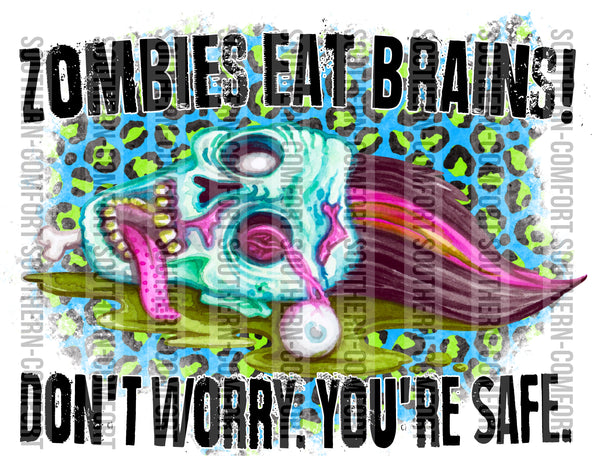 Zombies eat brains PNG