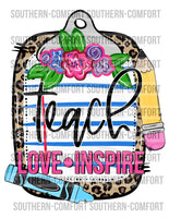 Teach love inspire PNG