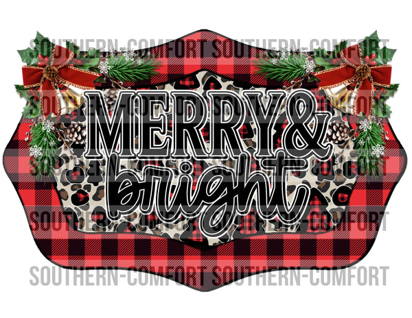 Merry and bright PNG