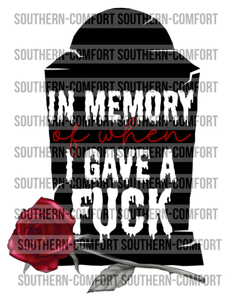 In memory of when I gave a fuck PNG