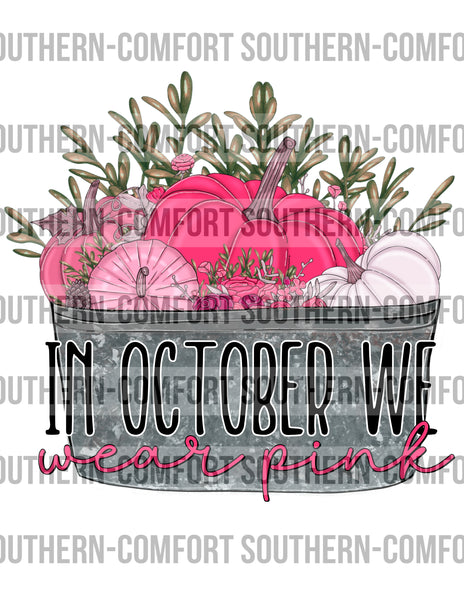 In October we wear pink PNG