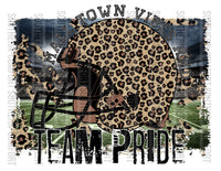 Custom football (Small town vibes and TEAM pride) PNG