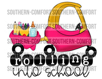 Rolling into school PNG