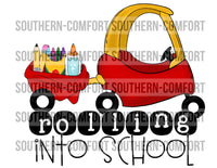 Rolling into school  PNG
