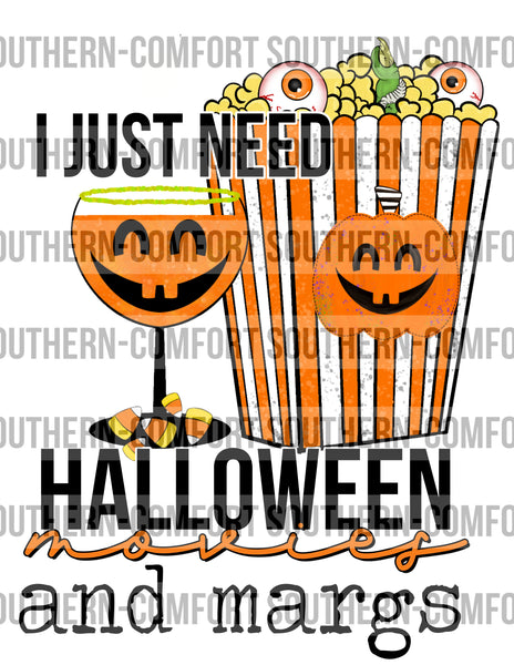 I just need Halloween movies and margs PNG