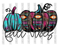 Fall vibes aztec print PNG