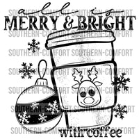 All Is Merry And Bright With Coffee PNG