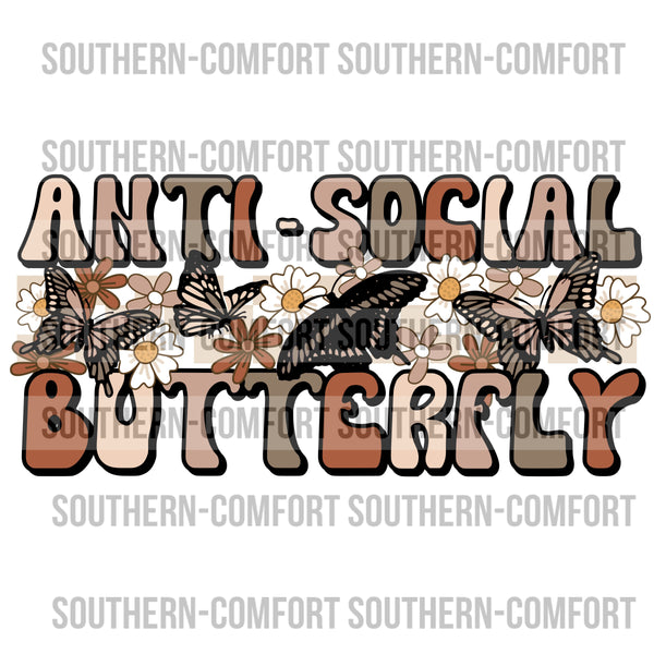 Anti-social butterfly PNG