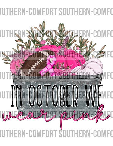 In October we wear pink PNG