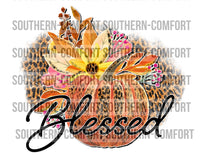 Blessed fall pumpkin PNG