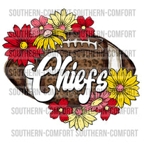 Chiefs floral football PNG