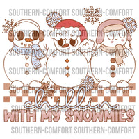 Chillin with my snowmies PNG