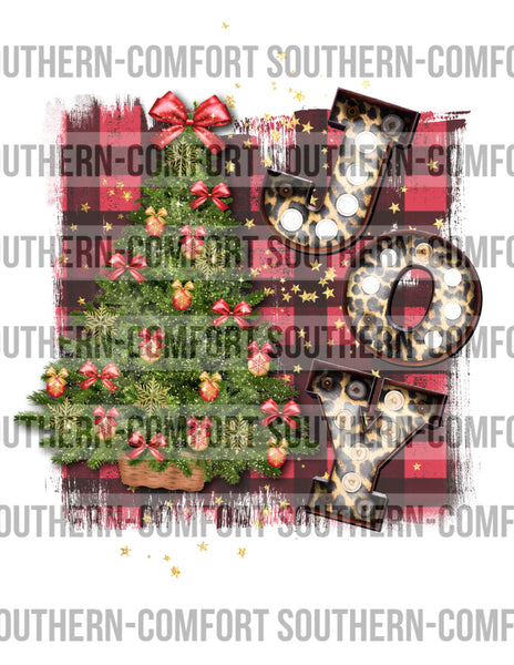 Joy christmas tree PNG
