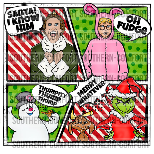 Comic Christmas movies PNG