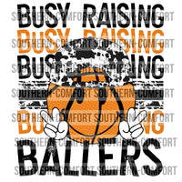 Busy raising ballers cowprint basketball PNG