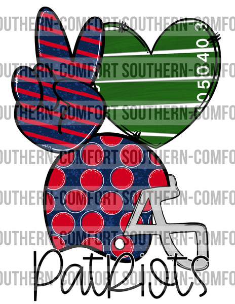 Peace love Patriots PNG