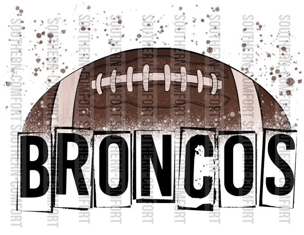 Broncos football PNG