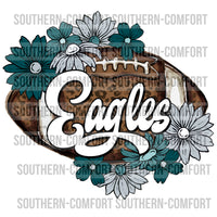 Eagles floral football PNG